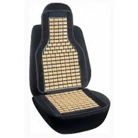 Накидка-массажер для автомобильного сидения ELEGANT плоская косточка 45х108см черная (EL100650)