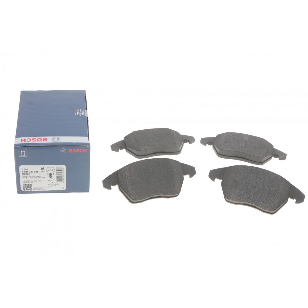 0 986 424 825 BOSCH Комплект гальмівних колодок дисковий гальм