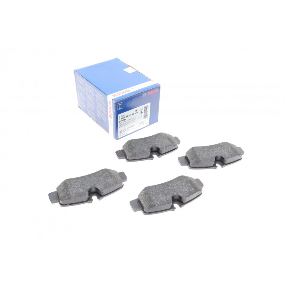 0 986 494 739 BOSCH Комплект гальмівних колодок дисковий гальм