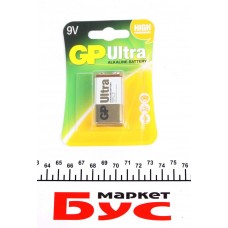 Батарейка GP Ultra Alkaline 9V/6LR61 (крона) (1шт)