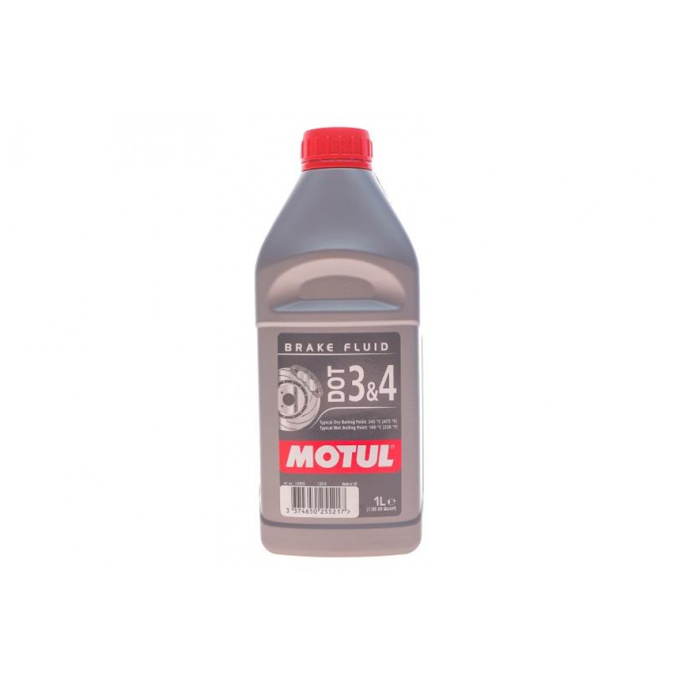 Рідина гальмівна 100% синтетическая MOTUL DOT 3&4, 1л (807901) (105835)