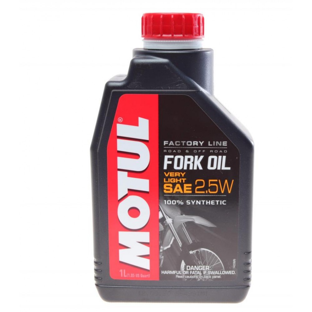 Вилочное олива 100% синтетичне MOTUL Fork Oil Very Light Factory Line SAE 2,5W, 1л (821901) (105962) купити в Україні