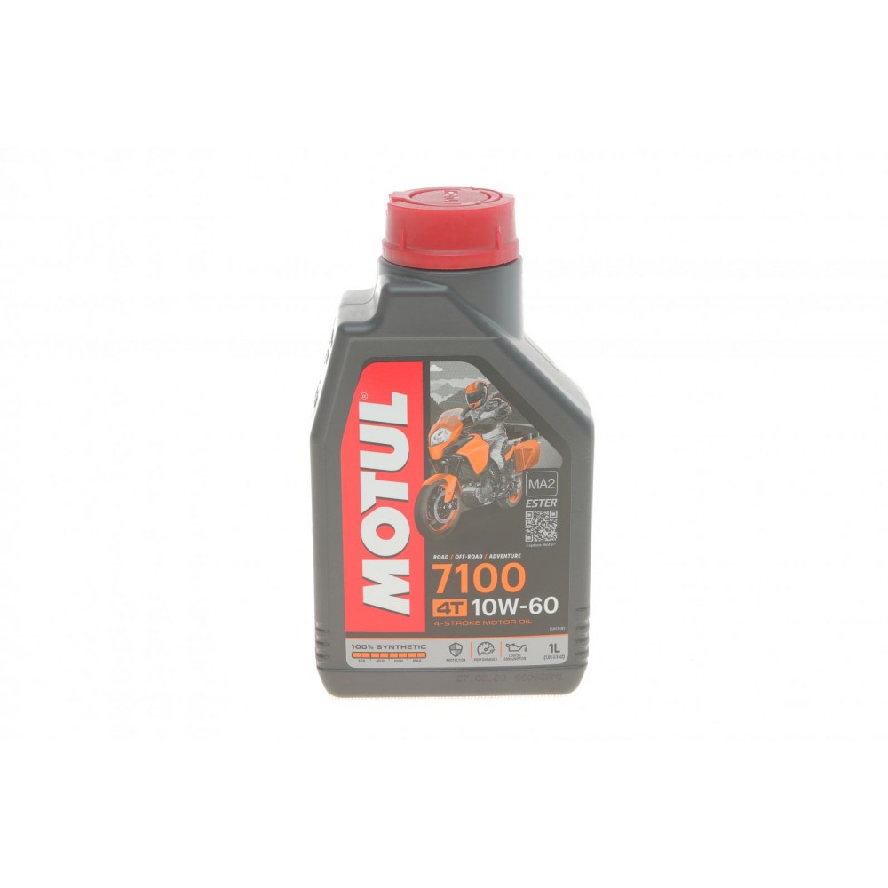 Олива моторне 100% синтетичне эстеровое для 4-х тактных двигателей MOTUL 7100 4T 10W-60, 1л (845511) (104100) купити в Україні цена