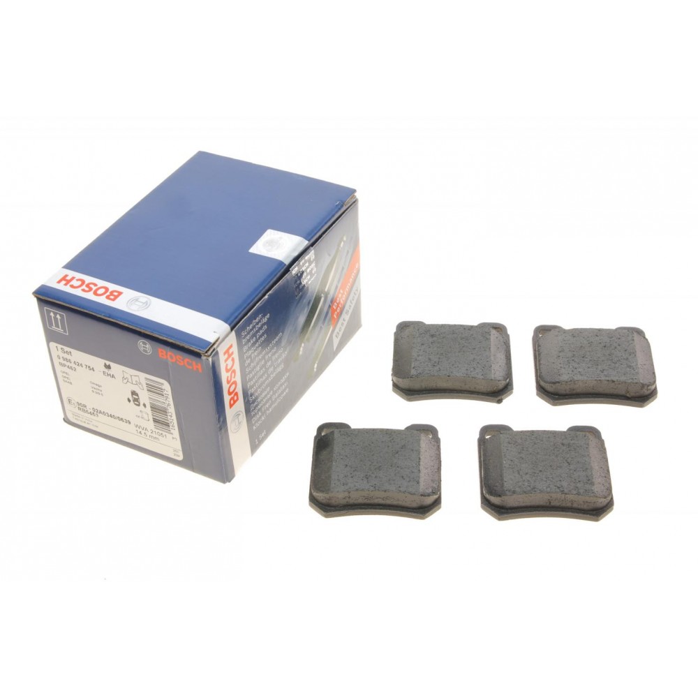 0 986 424 754 BOSCH Комплект гальмівних колодок дисковий гальм