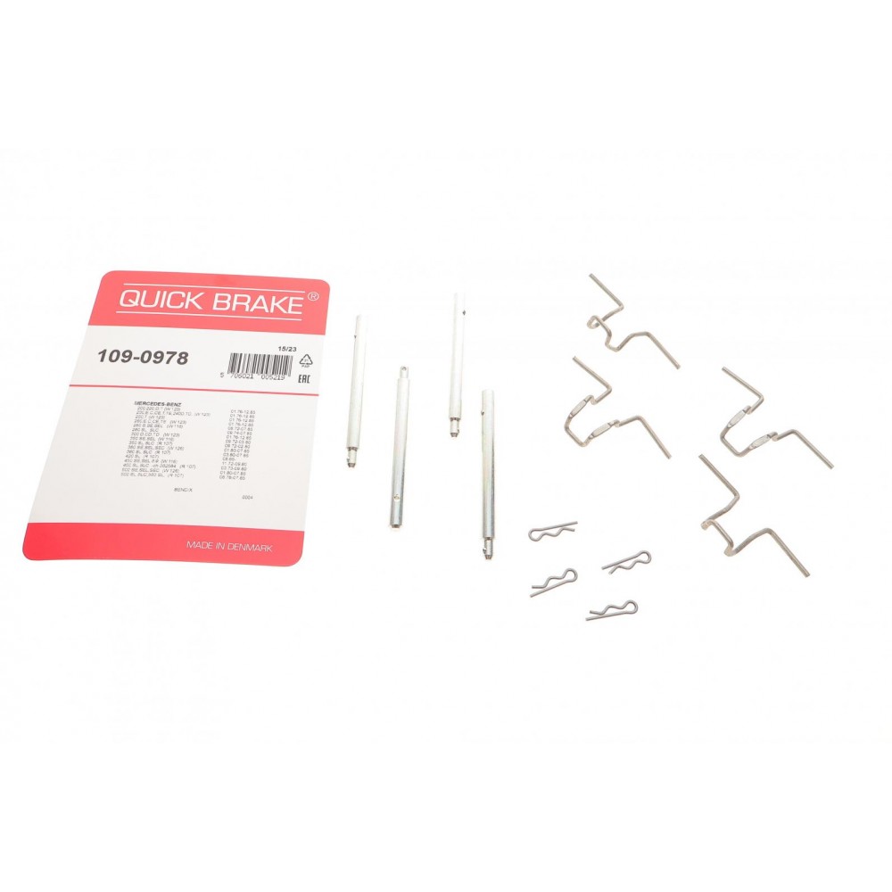 109-0978 QUICK BRAKE Комплектуючі колодки дискового гальма
