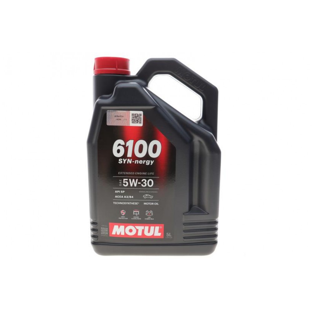 Олива моторне синтетичне MOTUL 6100 Syn-nergy SAE 5W30 5л (838451)