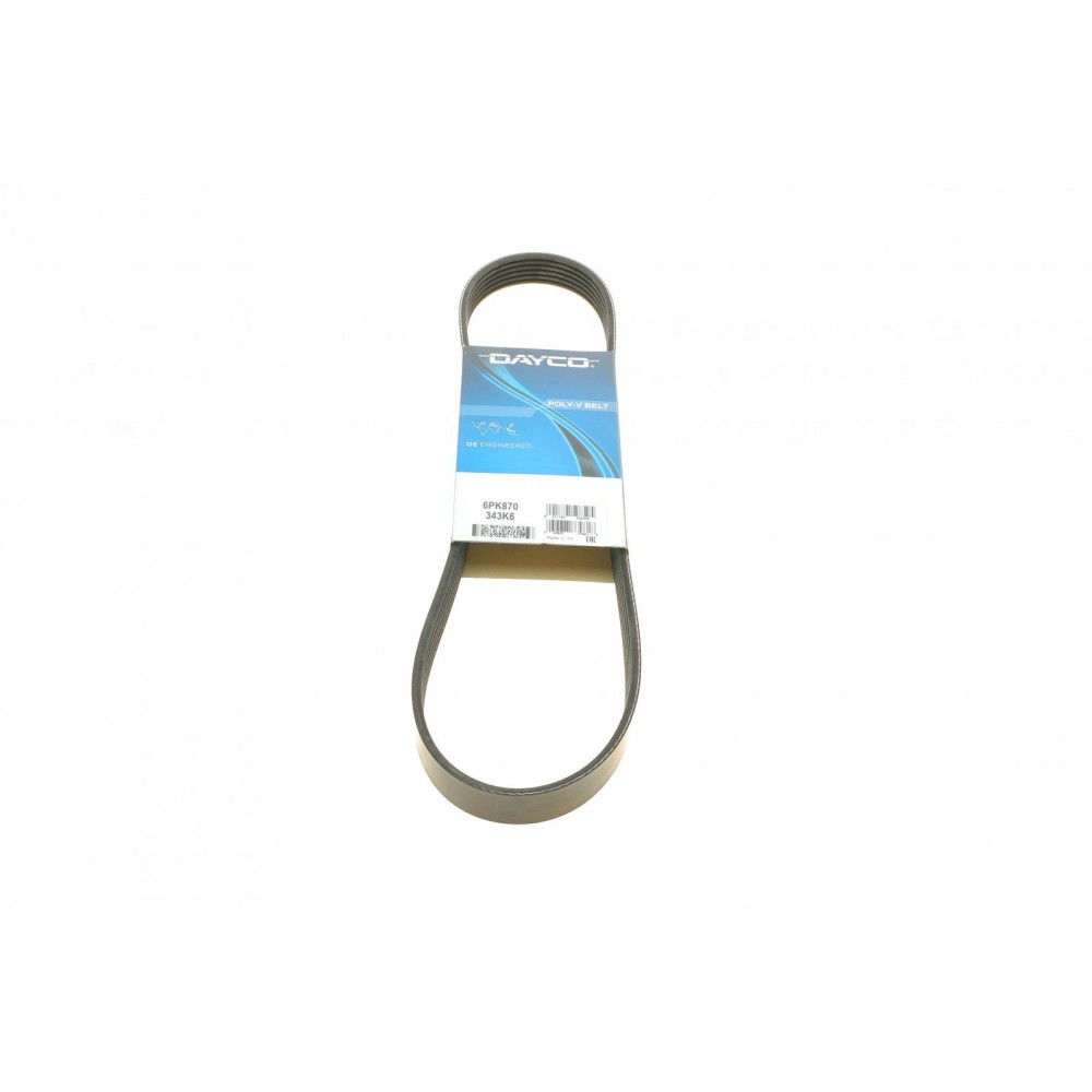 Ручейковий ремінь 6PK Dayco6=870 AUDI CITROEN PEUGEOT 1.9D 98- Dayco DAYCO 6PK870