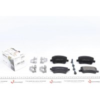 24496 00 702 00 BRECK Комплект гальмівних колодок дисковий гальм