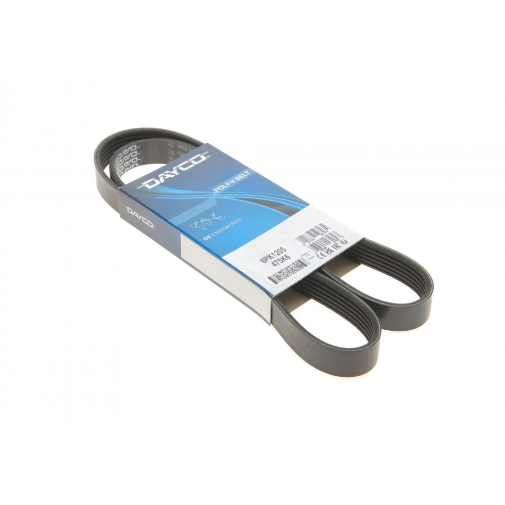 Ручейковий ремінь 6PK Dayco6=1205 PSA FORD Dayco DAYCO 6PK1205
