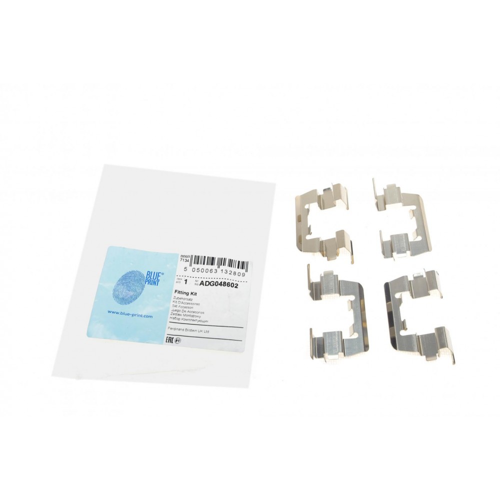 ADG048602 BLUE PRINT Комплектуючі колодки дискового гальма