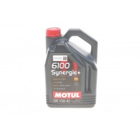 Олива моторне напівсинтетичне MOTUL 6100 Synergie+ Technosynthese 10W-40, 5л (839451) (108647)