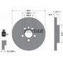 Диск гальмівний (передній) Fiat Scudo/Peugeot Expert 96- (257x20) PRO