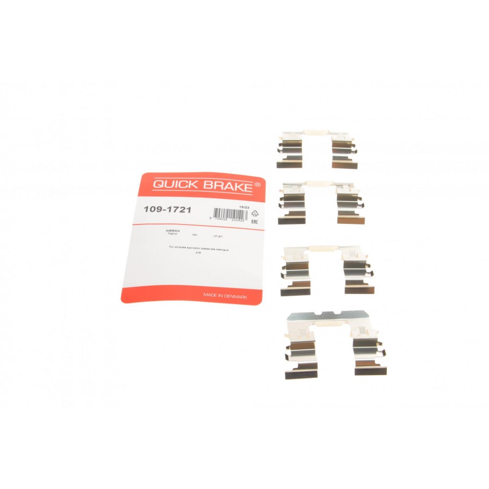 109-1721 QUICK BRAKE Комплектуючі колодки дискового гальма