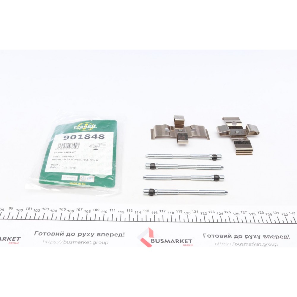 901848 FRENKIT Комплектуючі колодки дискового гальма