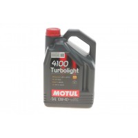 Олива моторне напівсинтетичне MOTUL 4100 Turbolight Technosynthese 10W-40, 5л (387606) (108645)