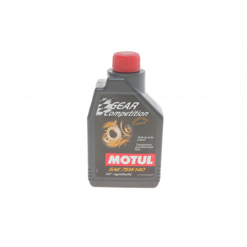 Олива трансмісійне 100% cинтетическое эстеровое MOTUL GEAR COMPETITION 75W-140, 1л (823501) (105779) купити в Україні