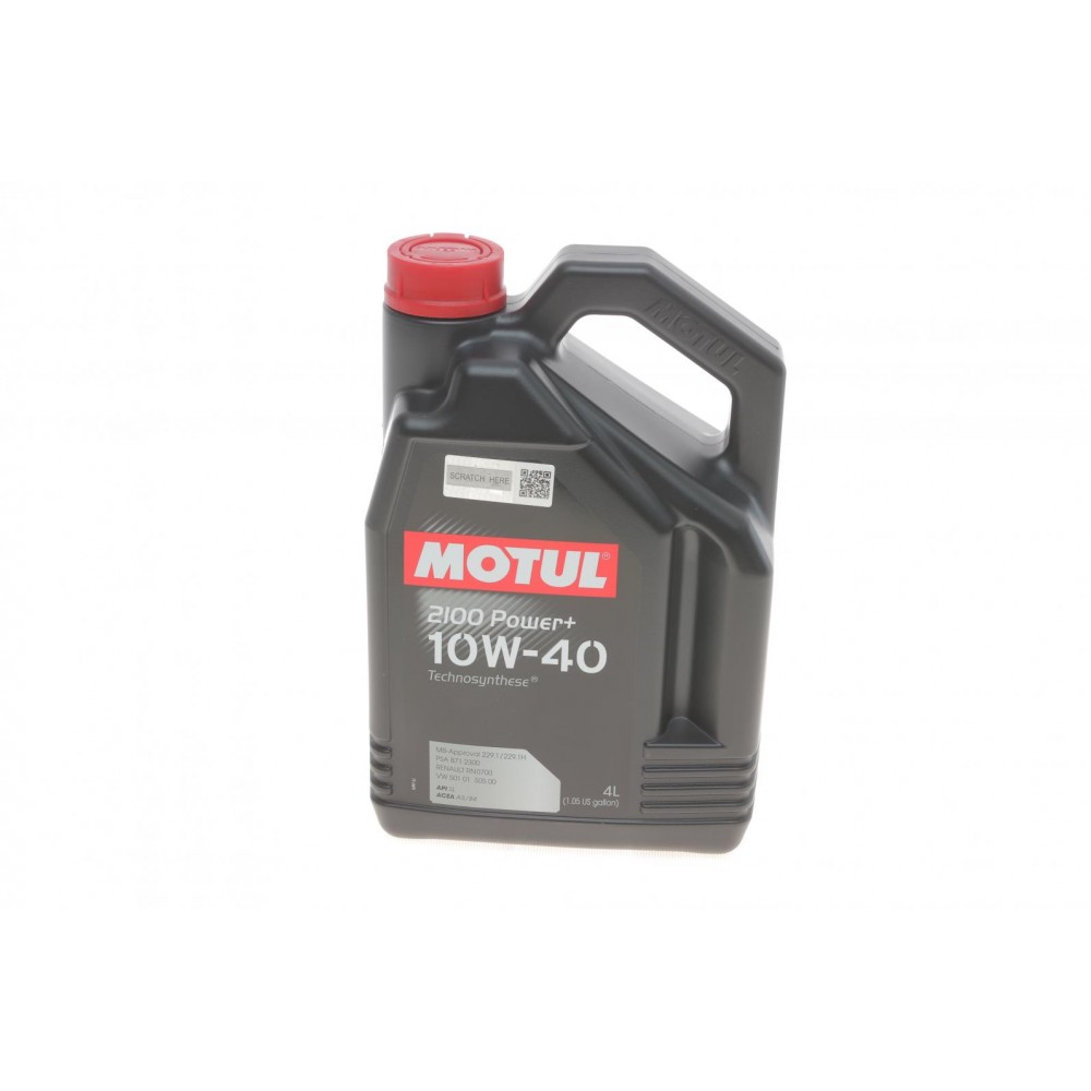 Олива моторне напівсинтетичне MOTUL 2100 Power+ Technosynthese 10W-40, 4л (397707) (109461)