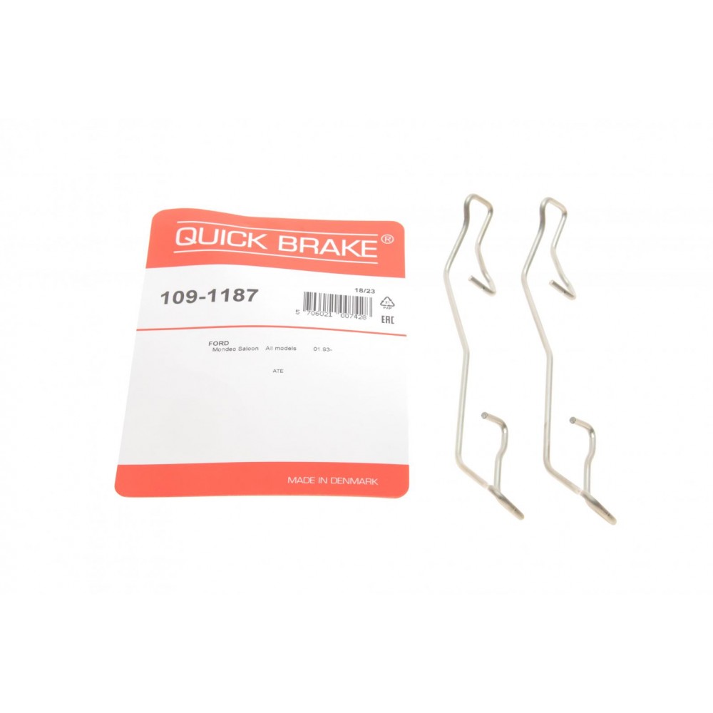 109-1187 QUICK BRAKE Комплектуючі колодки дискового гальма