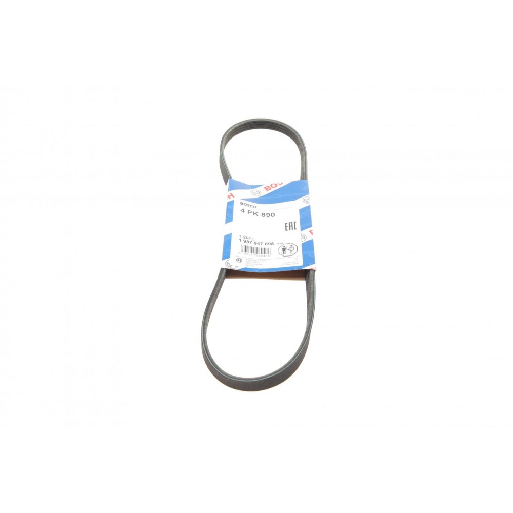 Ручейковий ремінь 4PK BOSCH1987947898 (4=890) KIA BOSCH 1987947898