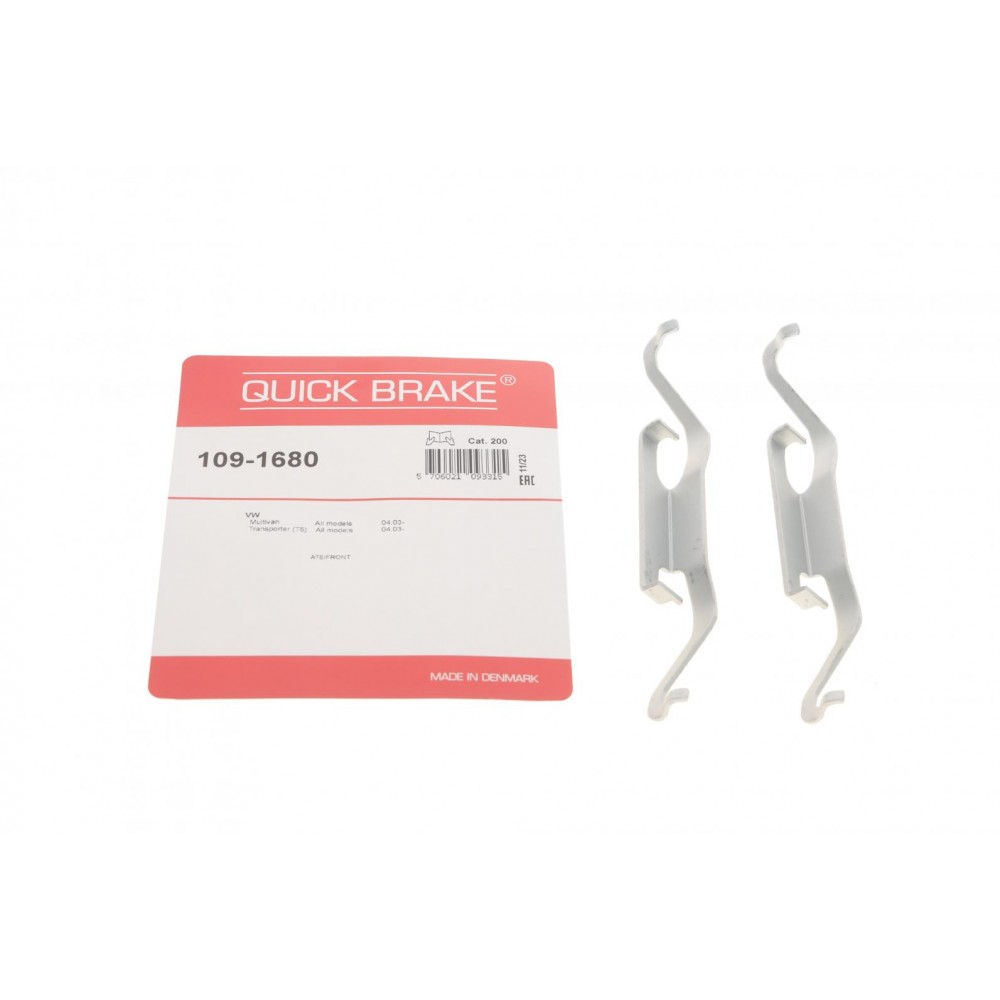 109-1680 QUICK BRAKE Комплектуючі колодки дискового гальма