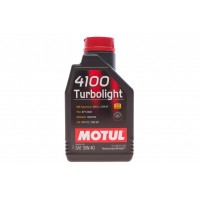 Олива моторне напівсинтетичне MOTUL 4100 Turbolight Technosynthese 10W-40, 1л (387601) (108644) купити в Україні цена