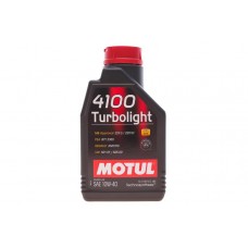 Олива моторне напівсинтетичне MOTUL 4100 Turbolight Technosynthese 10W-40, 1л (387601) (108644) купити в Україні цена