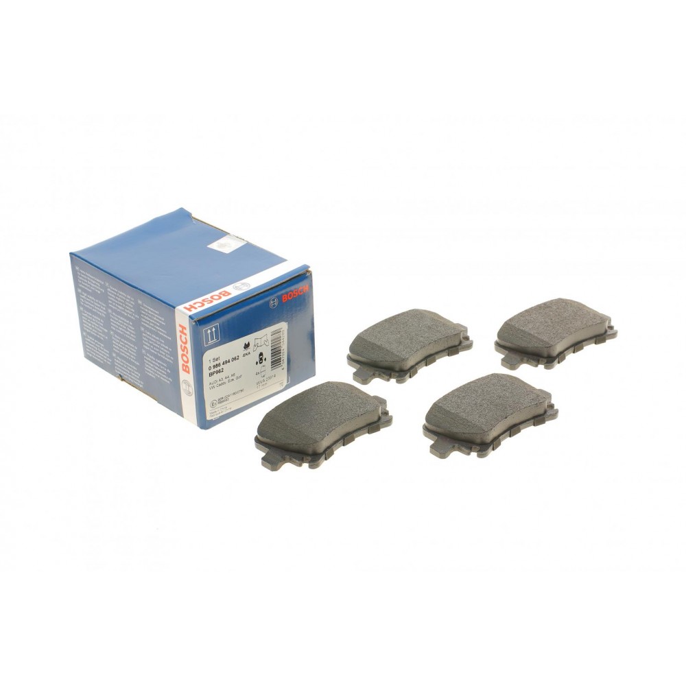 0 986 494 062 BOSCH Комплект гальмівних колодок дисковий гальм