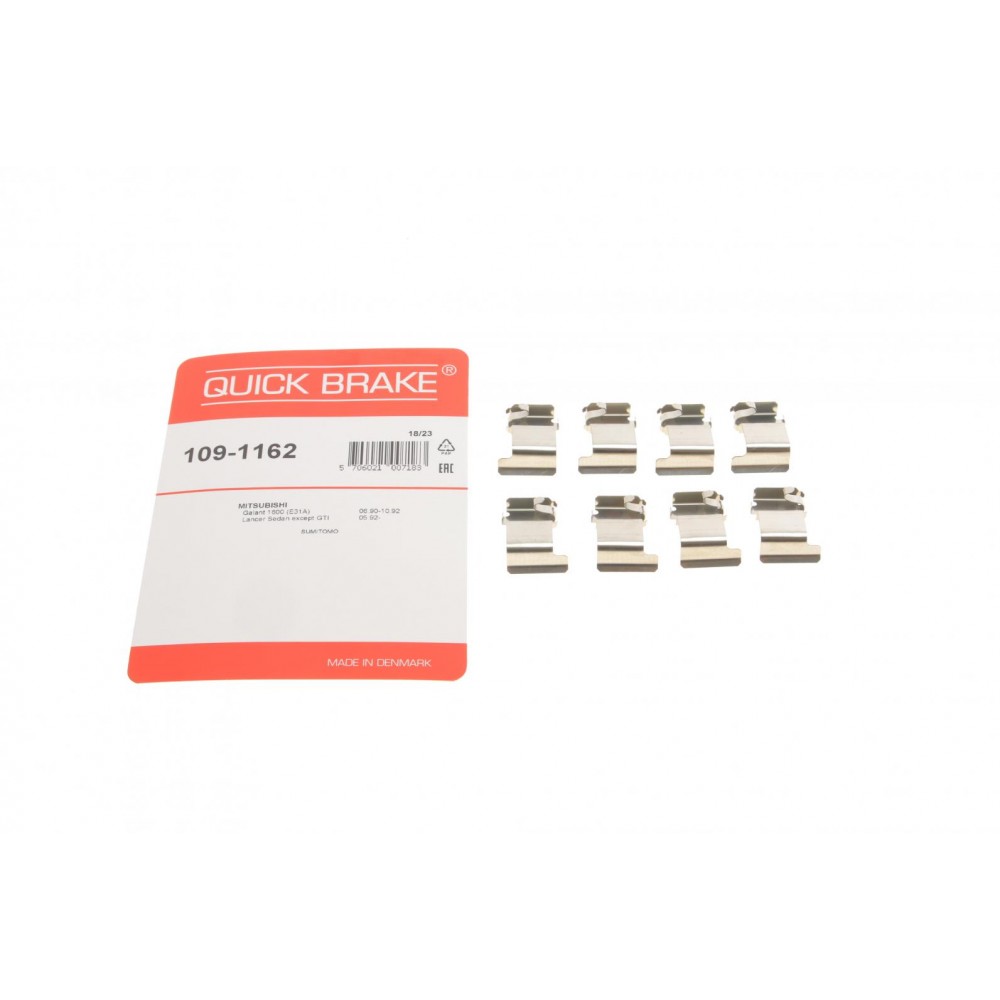 109-1162 QUICK BRAKE Комплектуючі колодки дискового гальма