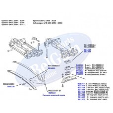 Подушка ресори (передня/нижня) MB Sprinter 96- (пластик) (L)