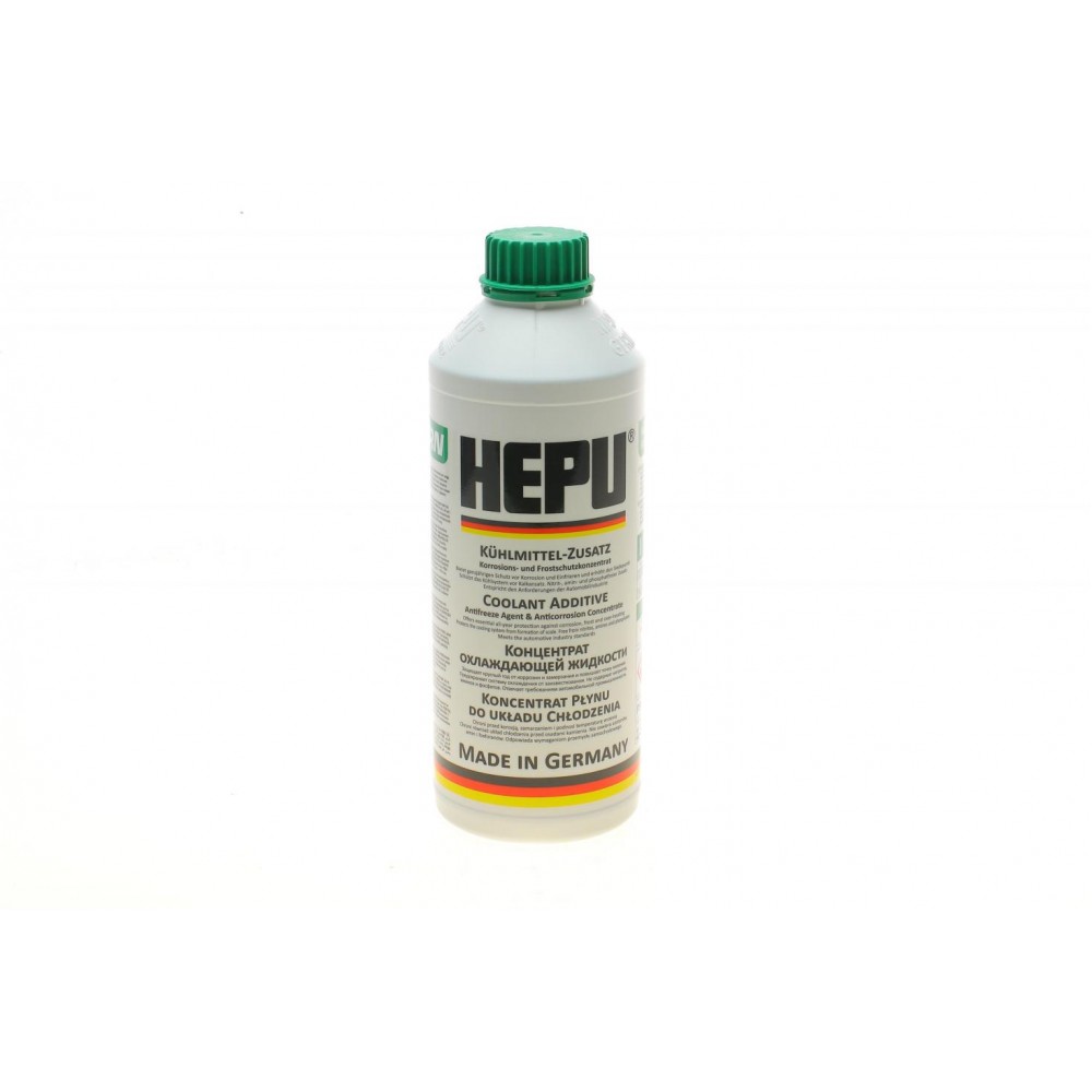 Антифриз-концентрат HEPU G11 GRN, зелёный, 1.5л купити в Україні цена