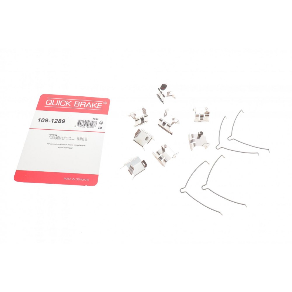 109-1289 QUICK BRAKE Комплектуючі колодки дискового гальма