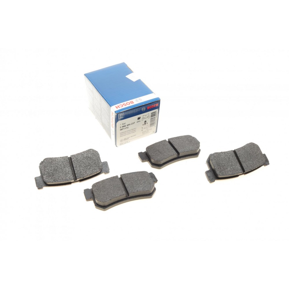 0 986 494 237 BOSCH Комплект гальмівних колодок дисковий гальм
