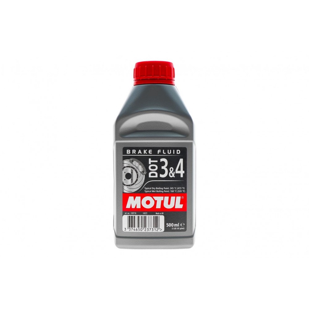 Рідина гальмівна 100% синтетическая MOTUL DOT 3&4, 0.5л (807910) (102718)