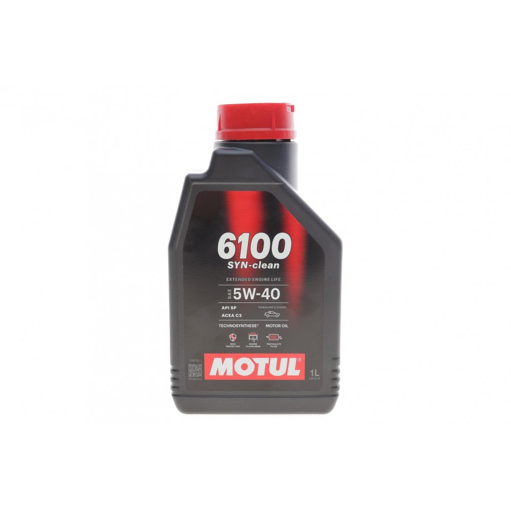 Олива моторне синтетичне MOTUL 6100 Syn-clean SAE 5W40 1л (854311)