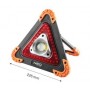 Ліхтарик-лампа+попереджувальний трикутник 2в1 акумуляторний 800 Lm/10W/4xAA)