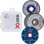 Набір кругів відрізних та дисків шліфувальних 125x1x22,23 mm X-LOCK CMW