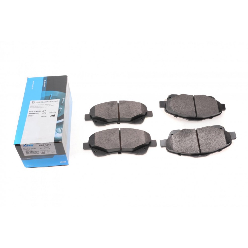 KBP-9018 KAVO PARTS Комплект гальмівних колодок дисковий гальм