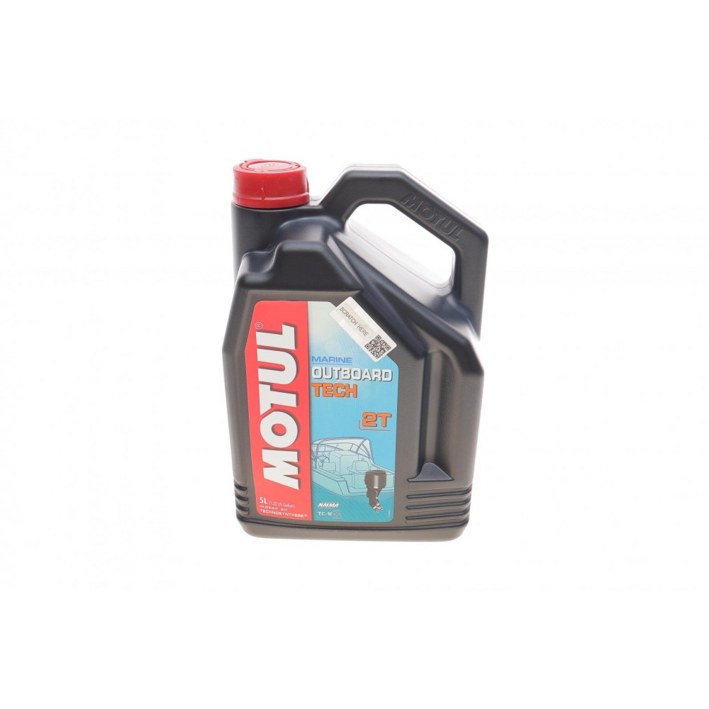 Олива для лодочных моторов мінеральне MOTUL Outboard Tech 2T Technosynthese, 5л (851751) (101728)