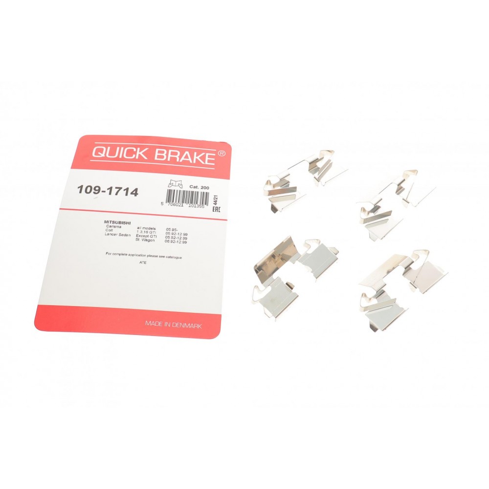 109-1714 QUICK BRAKE Комплектуючі колодки дискового гальма