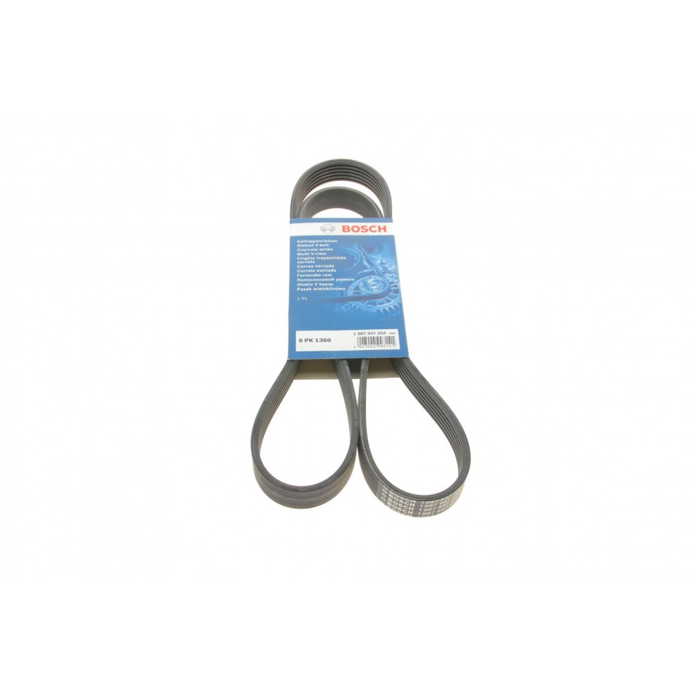 Ремінь ручейковий6PK1360 BOSCH 1987947554