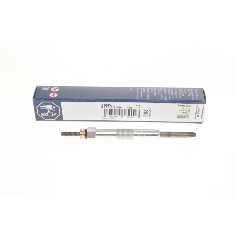 0 250 212 006 BOSCH Свічка розжарювання
