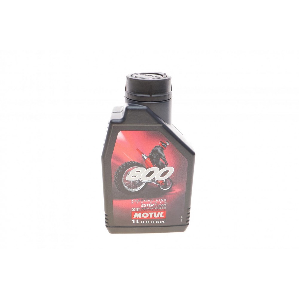 Олива моторне 100% синтетичне эстеровое MOTUL 800 2T Factory Line Off Road, 1л (837111) (104038)