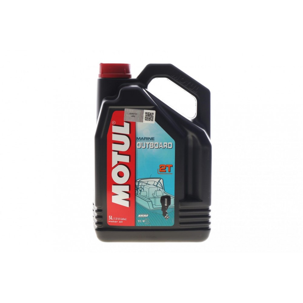 Олива для лодочных моторов мінеральне MOTUL Outboard 2T, 5л (851851) (101734)
