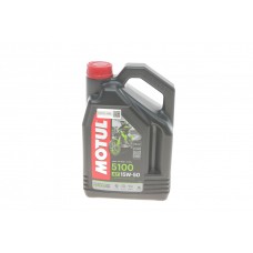 Олива моторне напівсинтетичне для 4-х тактных двигателей Technosynthese эстеровое MOTUL 5100 4T 15W-50, 4л (836741) (104083)