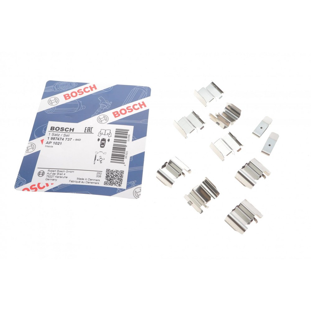 1 987 474 737 BOSCH Комплектуючі колодки дискового гальма