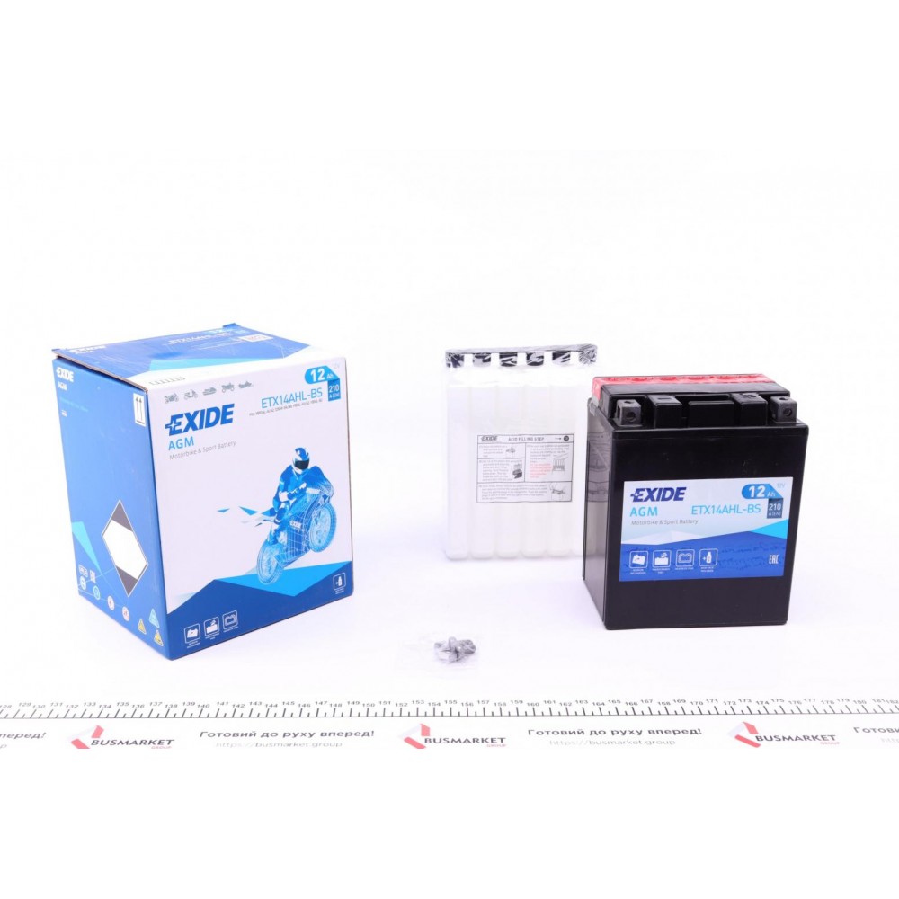 ETX14AHL-BS EXIDE Стартерна акумуляторна батарея