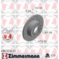 600.3234.52 ZIMMERMANN Гальмівний диск