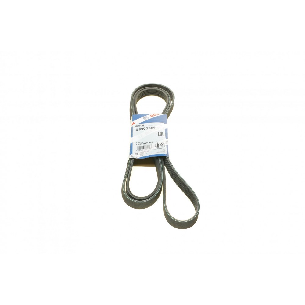 Ручейковий ремінь 6PK BOSCH1987947574 (6=2565) MITSUBISHI ASX 1.8-2.0i 10- BOSCH 1987947574