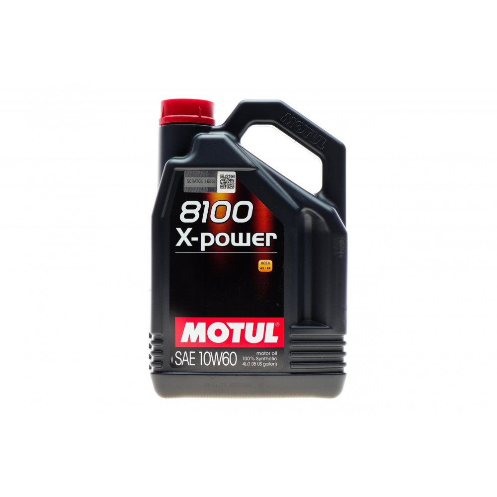 Олива моторне 100% синтетичне MOTUL 8100 X-power 10W-60, 4л (854841) (106143)