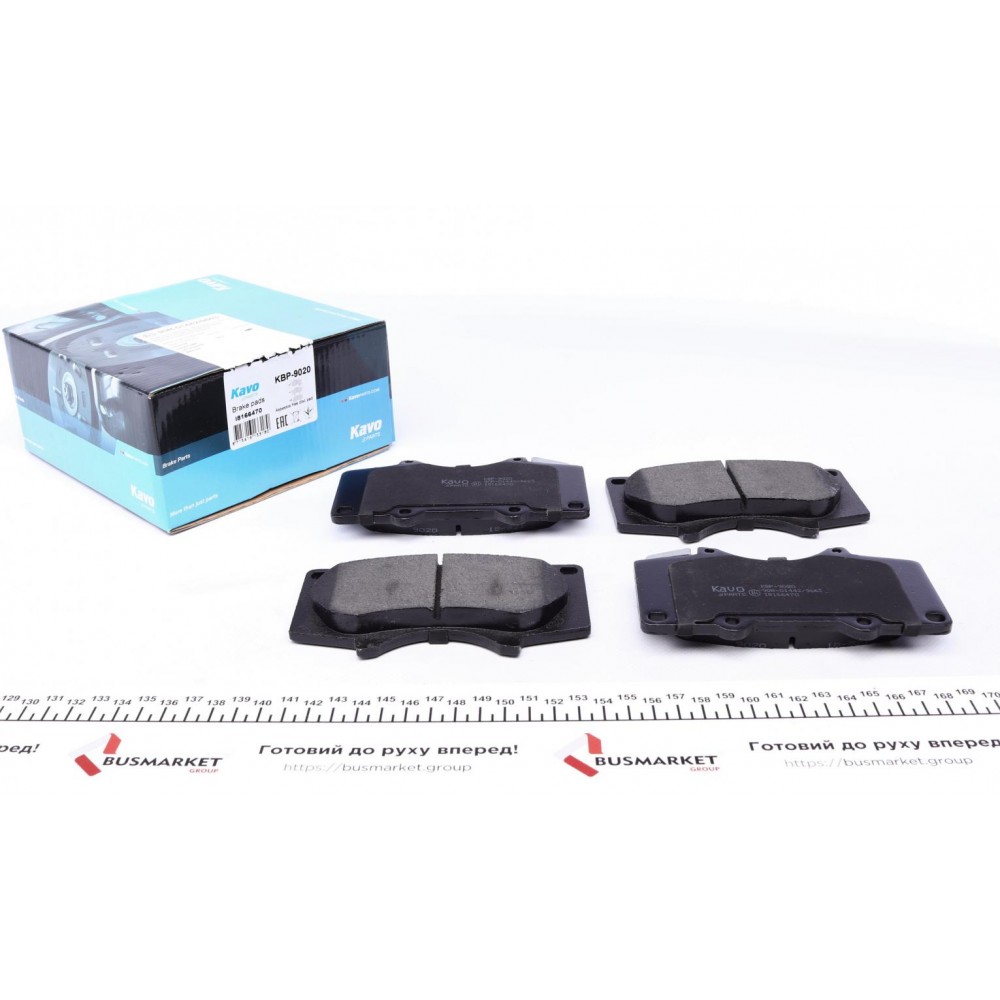 KBP-9020 KAVO PARTS Комплект гальмівних колодок дисковий гальм
